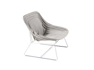 Chapeau lounge, Lounge chair, in powder-coated steel
