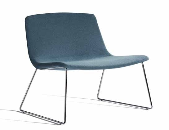Ics 507PTN, Lounge chair with sled base