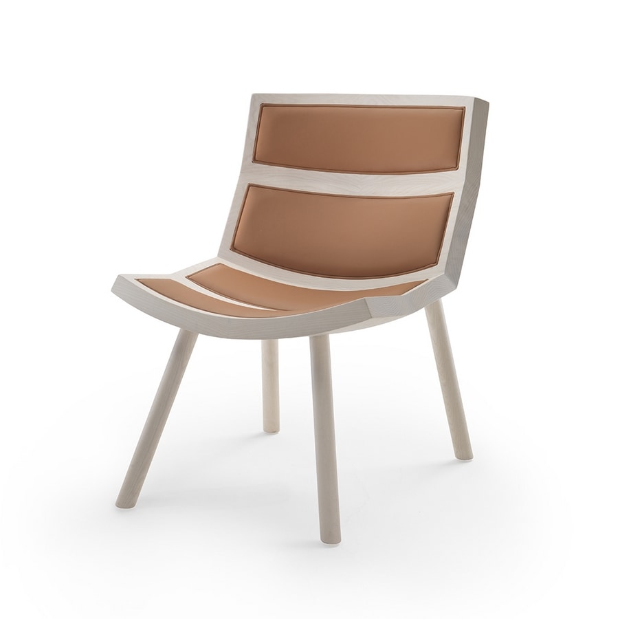MIKEY 202110, Armchair in solid ash wood