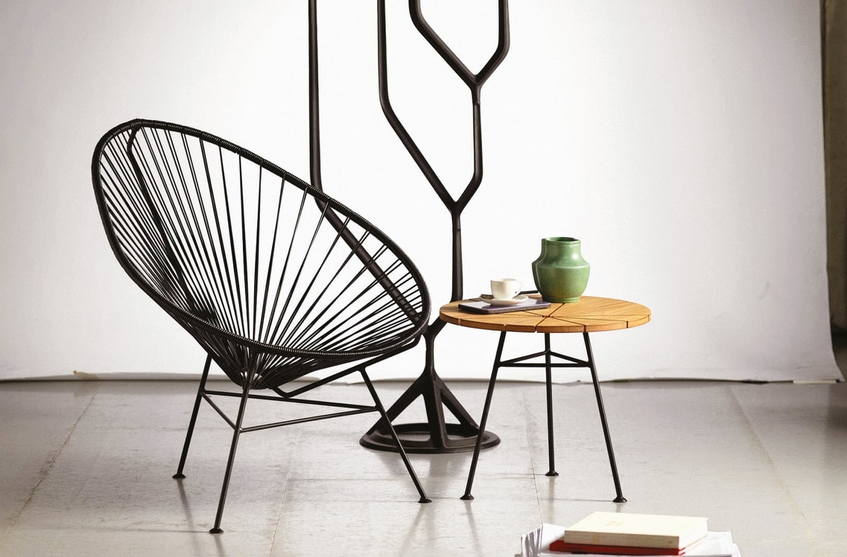 Panama, Lounge chair in black rope