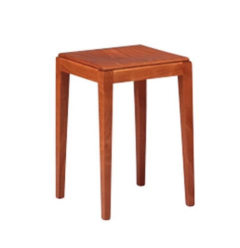 253, Low stool in beech, robust, simple style