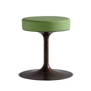 Art.365/POUF, Pouf with round seat and bell base