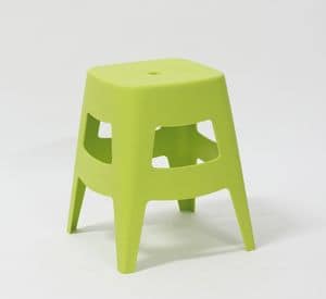 Art. 546 Dolly, Low stool, stackable, made of polypropylene