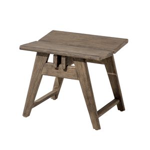 Banawa 03D1, Low stool in Teak wood