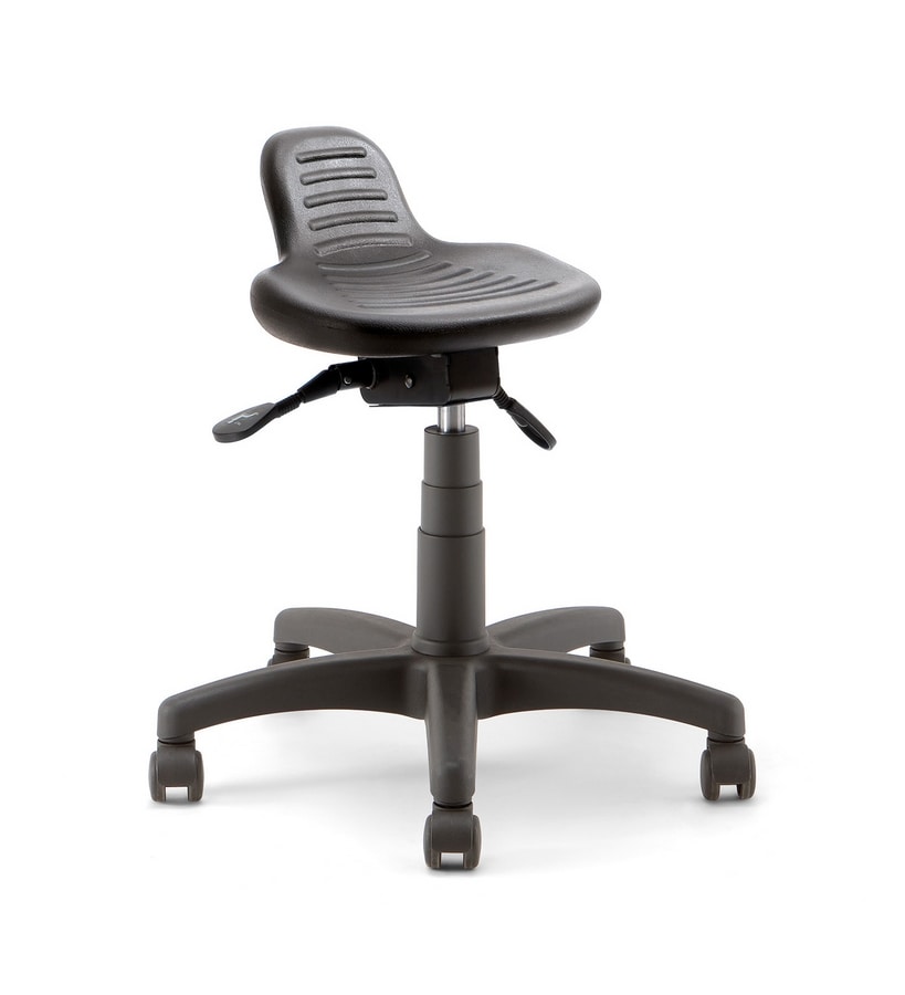Confort 01, Low stool on wheels