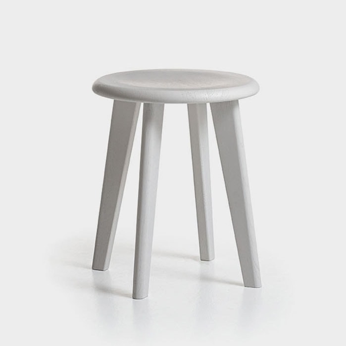 Jolly, Low stool in solid wood