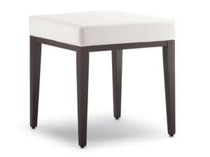 SG 49 / EE, Low stools made of wood, covered with imitation leather, for waiting