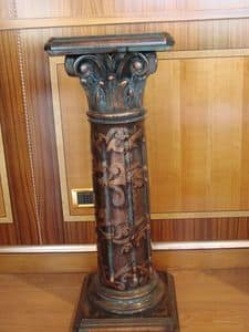 Art. 280, Carved column for hotel, decorated and lacquered