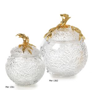 Art. MER 1361 - 1362, Decorative crystal containers