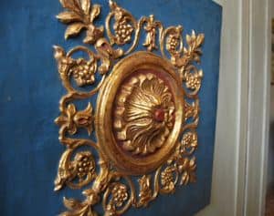 Frieze ART. AC 0030, Decorative panel in plaster and papier mache, lacquered