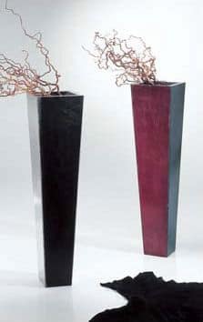 Hero and Idris, Vase covered in leather, finishing with Svarowsky