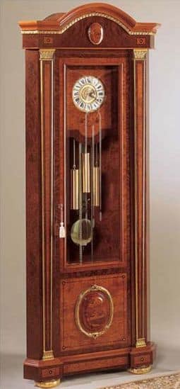 IMPERO / Grandfather corner clock , Grandfather Clock made of ash, luxury classic style