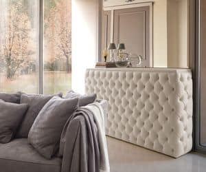 Radiator cover, Upholstered radiator covers for home, buttoned radiator cover for hotels