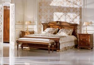 1107, Double bed for bedrooms in classic luxury style