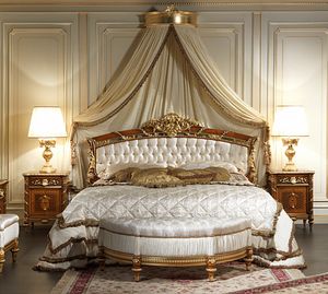 Art. 2011/K bed, Bed with capitonn� headboard