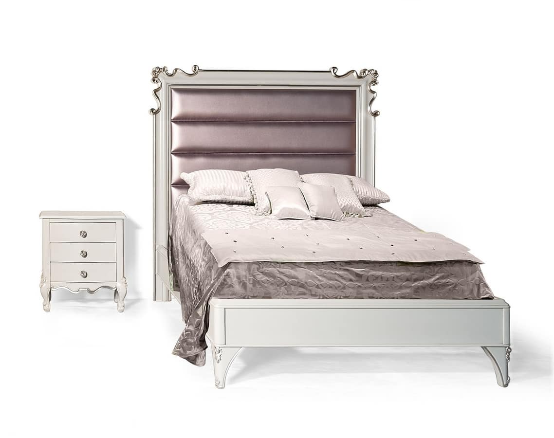 Art. 2620 Melissa, Classic bed with customizable dimensions