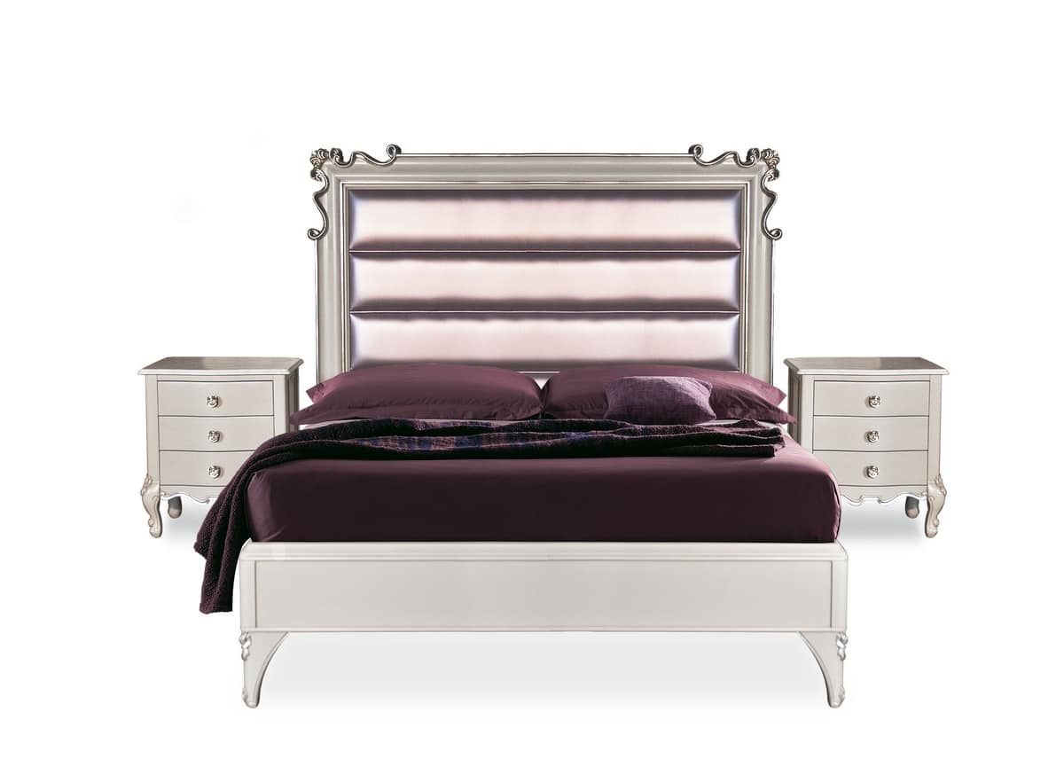 Art. 2620 Melissa, Classic bed with customizable dimensions