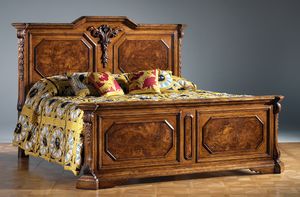 Art. 663 bed, Luxurious bed with carved leaves