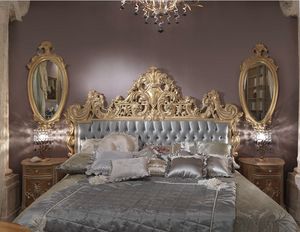 Diadema bed, Bed with a gorgeous carved headboard