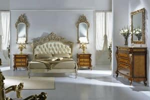Diana, Tailoring bed, with spiers inlaid, customizable
