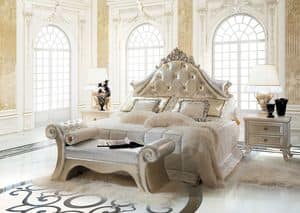 Dream C/491/W, Luxury classic bed, upholstered headboard tufted