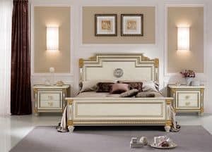 Liberty bed, Luxury bed in classic stlye, with handmade decorations, high quality materials