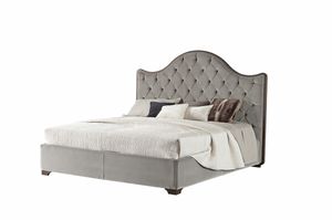 Onda bed, Classic bed with capitonn headboard