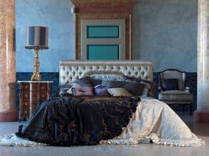 Tintoretto, Luxurious bed, capitonnè, for classic badrooms