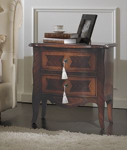 ART. 2709, Classic bedside table with 2 drawers