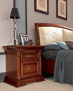 Art. 71CI01CD, Classic style wooden bedside table