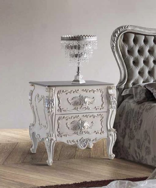 Art. 776, Classic bedside table with 2 drawers