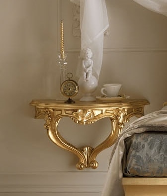Art. 786, Gold-colored bedside table