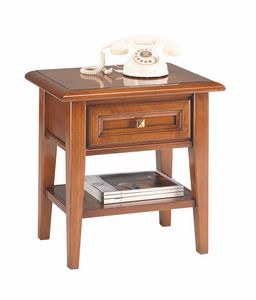 Mediterranea nightstand, Bedside table for classic hotel rooms