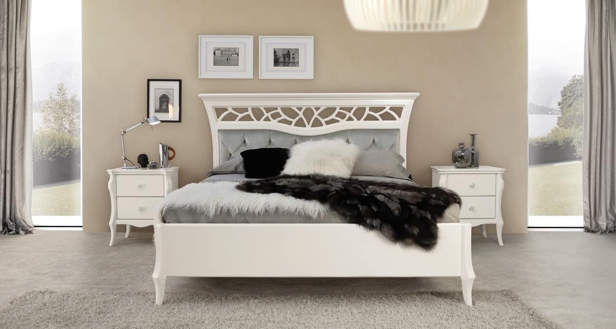 MONTE CARLO / nightstand, Bedside table for glamor bedrooms