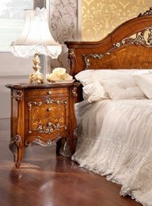 Prestige Plus PP3, Elegant bedside table with a classic Italian design