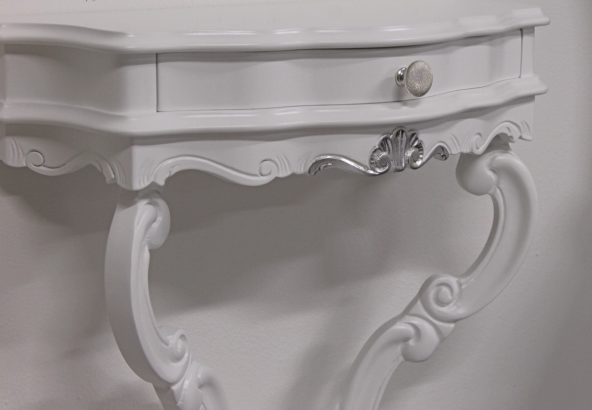 Sara, Classic design bedside table, with drawer