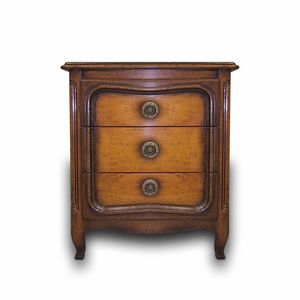 Vouvant VS.2052, Louis XV bedside table with three drawers