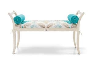 SATURNO Art. 1197, Lacquered bench, in luxurious classical style