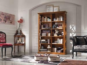 Art. 071 BOOKCASE, Symmetrical wooden bookcase, for classical lounges