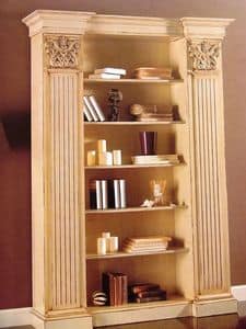 Art. 756, Lacquered bookcase, with capitals, for classic living room