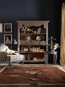 Art. AX401, Fine wood bookcase, with a country-chic style