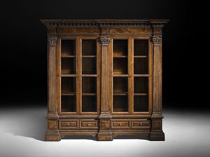 Art. C1 bookcase, Bookcase with corinthian capitals, Venetian classical style