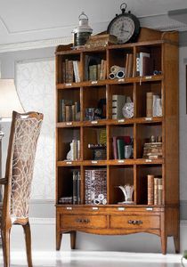 Art. H6113, Classic style bookcase, with drawers