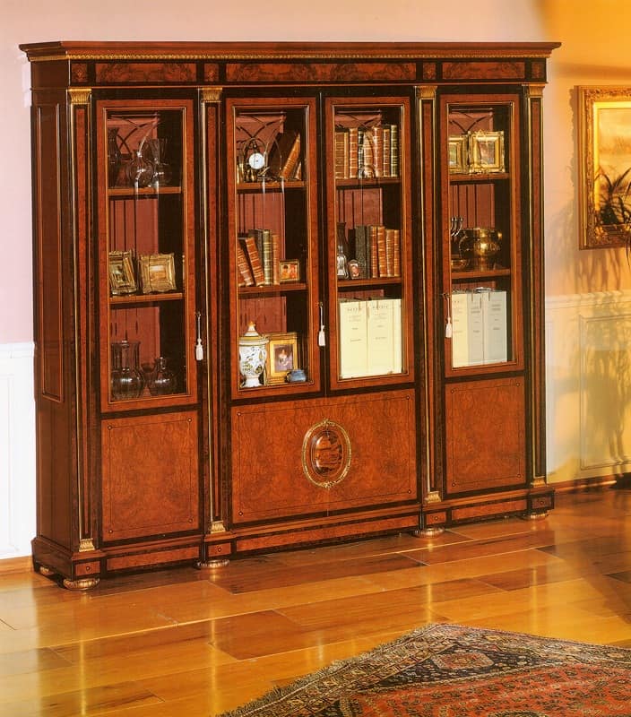 IMPERO / HOME OFFICE Bookcase, Elegant classic library for professional studio