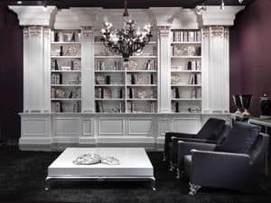 Libreria Saffo, Library luxurious, reinterpretation of a classic furniture
