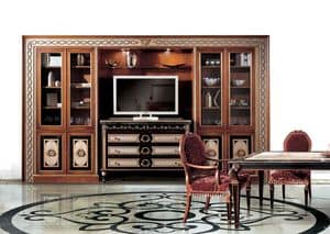 Paradise C/517, Library of classic luxury, for residential environments