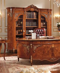 Reggenza Luxury X021, Luxurious carved bookcase