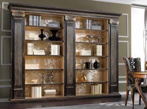 Royal bookcase, Classic style bookcase, with columns and capitals
