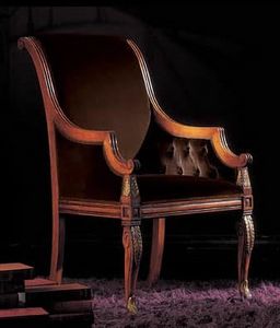 240PLI, Armchairs with carved legs