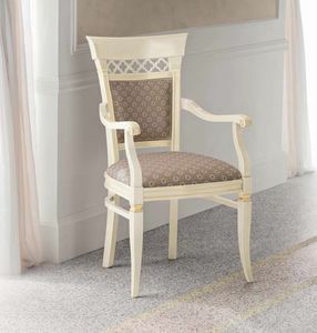 Art. 71BO62, Chair with armrests, for classic style dining room